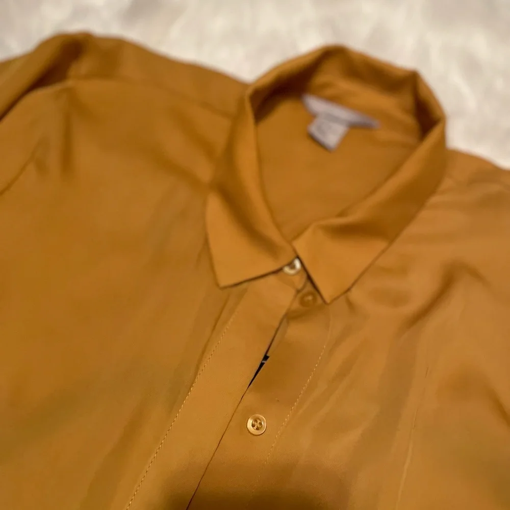 H&M, Size 8, Mustard Yellow, Button Up - Picture 2 of 3